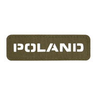 EMBLEMAT M-TAC NAPIS POLSKA - LASER CUT - RANGER GREEN