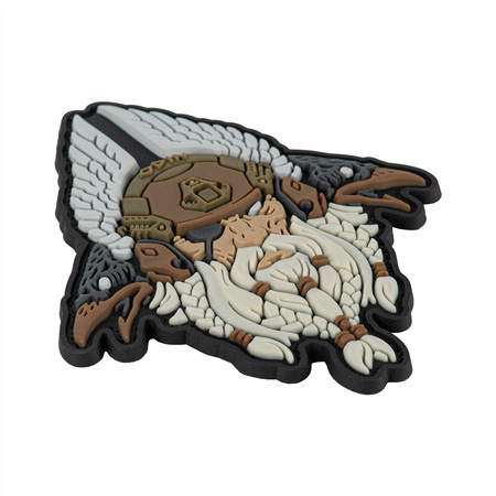 NASZYWKA EMBLEMAT M-TAC NA RZEP - Odin Tactical 3D PVC White Coyote