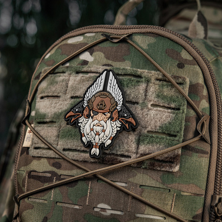 NASZYWKA EMBLEMAT M-TAC NA RZEP - Odin Tactical 3D PVC White Coyote