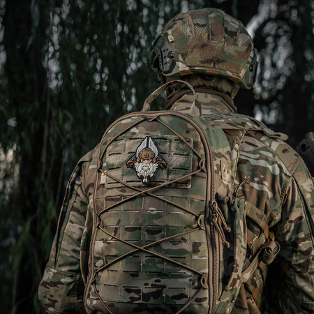 NASZYWKA EMBLEMAT M-TAC NA RZEP - Odin Tactical 3D PVC White Coyote