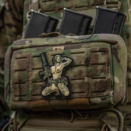 NASZYWKA EMBLEMAT M-TAC NA RZEP - Tactical Girl №1 Skandinavik with Mjóllnir PVC MC