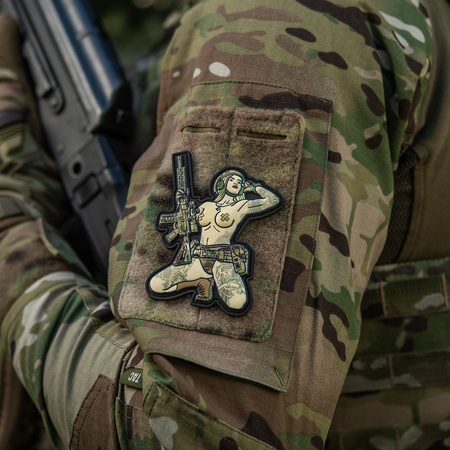 NASZYWKA EMBLEMAT M-TAC NA RZEP - Tactical Girl №1 Skandinavik with Mjóllnir PVC MC