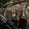 NASZYWKA EMBLEMAT M-TAC NA RZEP - Odin Tactical 3D PVC White Coyote