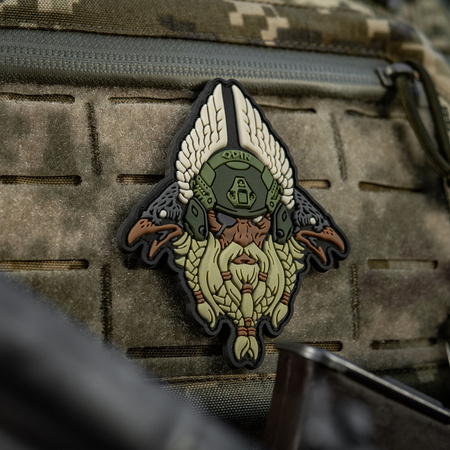 NASZYWKA EMBLEMAT M-TAC NA RZEP - Odin Tactical 3D PVC Olive