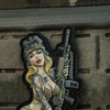 NASZYWKA EMBLEMAT M-TAC NA RZEP - Tactical Girl №5 PVC Skandinavik