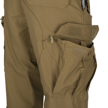 SPODNIE HELIKON CPU (COMBAT PATROL UNIFORM) - COTTON RIPSTOP - COYOTE