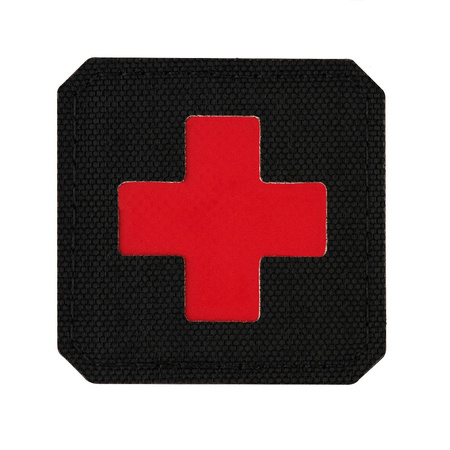 EMBLEMAT M-TAC MEDIC CROSS - CZARNY / CZERWONY