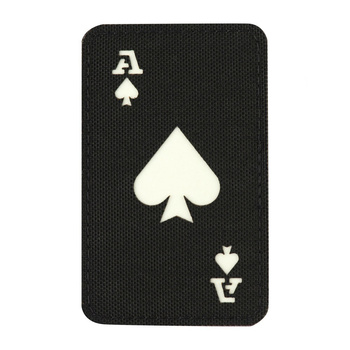 EMBLEMAT M-TAC ACE OF SPADES - FLUOR - CZARNY