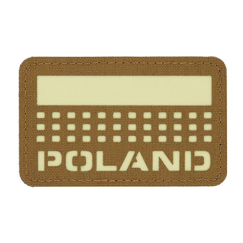EMBLEMAT M-TAC FLAGA POLSKA - FLUOR - COYOTE