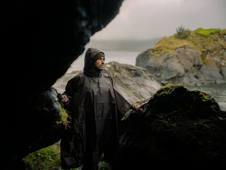 PONCHO U. S. MODEL - CZARNE