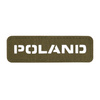 EMBLEMAT M-TAC NAPIS POLSKA - LASER CUT - RANGER GREEN