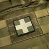 EMBLEMAT M-TAC MEDIC CROSS - PVC - CZARNY / OLIVE