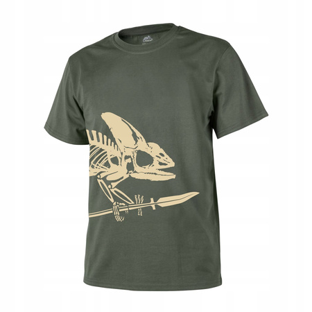 T-SHIRT HELIKON - SZKIELET KAMELEONA - OLIVE GREEN