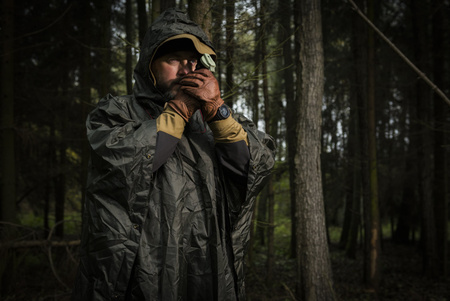 PONCHO PELERYNA U. S. MODEL - US Woodland