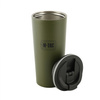 M-TAC KUBEK TERMICZNY Z ZAWOREM 450 Ml  ZE STALI NIERDZEWNEJ OLIVE