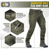 SPODNIE TAKTYCZNE M-TAC AGGRESSOR GEN. II FLEX - ARMY OLIVE