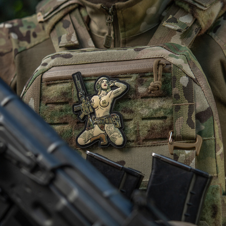 NASZYWKA EMBLEMAT M-TAC NA RZEP - Tactical Girl №1 Skandinavik with Mjóllnir PVC MC