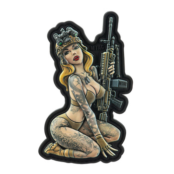 NASZYWKA EMBLEMAT M-TAC NA RZEP - Tactical Girl №5 PVC Skandinavik