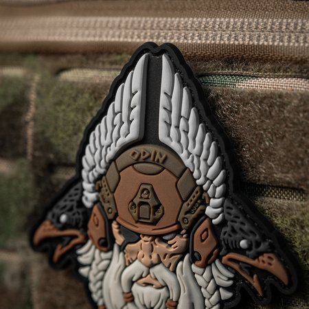 NASZYWKA EMBLEMAT M-TAC NA RZEP - Odin Tactical 3D PVC White Coyote