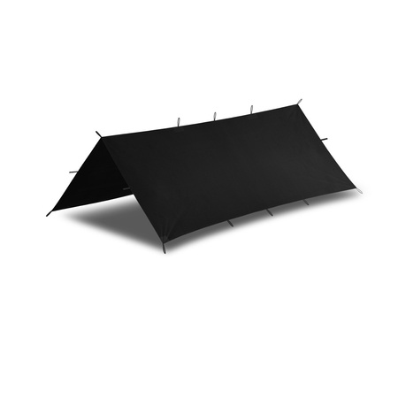 PŁACHTA BIWAKOWA HELIKON SUPERTARP (2,5 x 2 m) - CZARNY