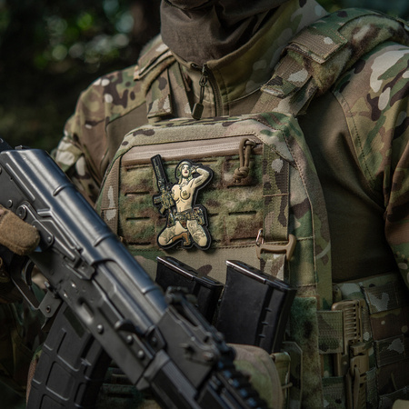 NASZYWKA EMBLEMAT M-TAC NA RZEP - Tactical Girl №1 Skandinavik with Mjóllnir PVC MC