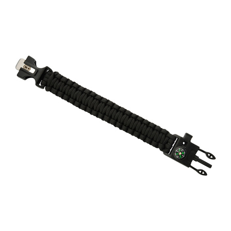 Bransoletka survivalowa M-Tac Paracord 3w1/4w1 – krzesiwo, kompas, gwizdek