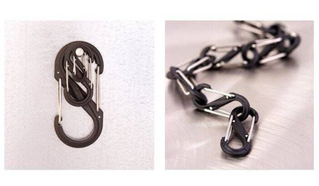 Nite Ize S-Biner Plastic Black Gate Coyote