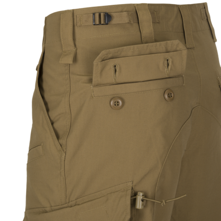 SPODNIE HELIKON CPU (COMBAT PATROL UNIFORM) - COTTON RIPSTOP - COYOTE