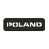 EMBLEMAT M-TAC NAPIS POLSKA - LASER CUT- CZARNY