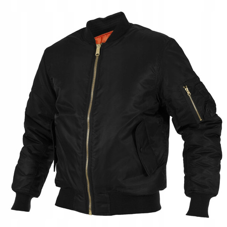 KURTKA TEXAR MA1 FLEK - CZARNY