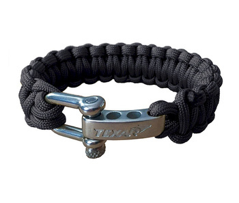 BRANSOLETA PARACORD CZARNA