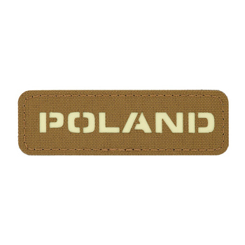 EMBLEMAT M-TAC NAPIS POLSKA - FLUOR - COYOTE