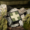 EMBLEMAT M-TAC MEDIC CROSS - PVC - CZARNY / OLIVE
