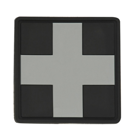 EMBLEMAT M-TAC MEDIC CROSS - PVC - CZARNY / SZARY