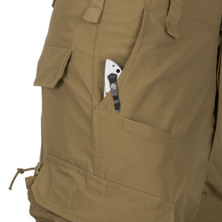 SPODNIE HELIKON CPU (COMBAT PATROL UNIFORM) - COTTON RIPSTOP - COYOTE