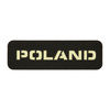 EMBLEMAT M-TAC NAPIS POLSKA - FLUOR - CZARNY
