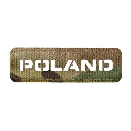 EMBLEMAT M-TAC NAPIS POLSKA - LASER CUT - MULTICAM