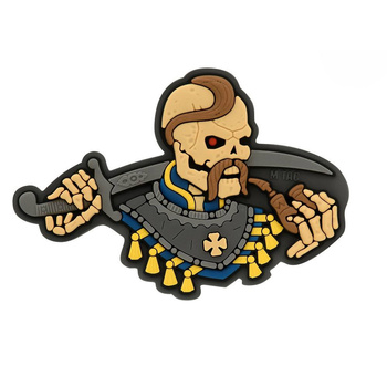 EMBLEMAT M-TAC YOU ONLY DIE ONCE 3D - ZÓŁTY / NIEBIESKI