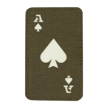 EMBLEMAT M-TAC ACE OF SPADES - FLUOR - RANGER GREEN