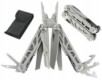 MULTITOOL M-TAC TYPE 3 SZARY 10 NARZĘDZI + ETUI