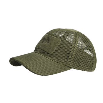 CZAPKA Z DASZKIEM BASEBALL MESH - Mesh - Olive Green