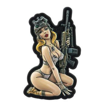 NASZYWKA EMBLEMAT M-TAC NA RZEP - Tactical Girl №5 PVC MC