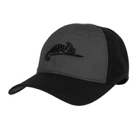 CZAPKA Z DASZKIEM HELIKON - LOGO CAP - CZARNY  / SHADOW GREY