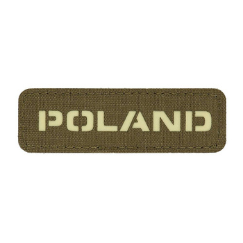 EMBLEMAT M-TAC NAPIS POLSKA - FLUOR - RANGER GREEN