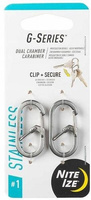 KARABINEK NITE IZE - G-SERIES #1 - 2 PACK - STAINLESS STELL