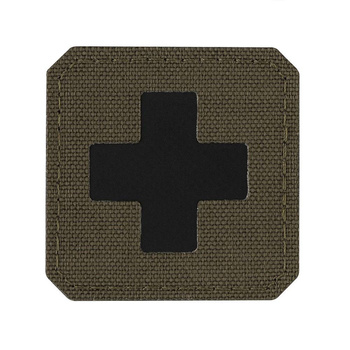 EMBLEMAT M-TAC MEDIC CROSS - RANGER GREEN / CZARNY