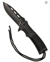 MIL-TEC NÓŻ JEDNORĘCZNY PARACORD M.FIRE CZARNY