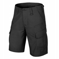 KRÓTKIE SPODNIE HELIKON CPU (COMBAT PATROL UNIFORM) - POLYCOTTON RIPSTOP - CZARNY