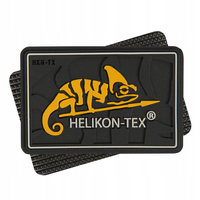 EMBLEMAT Z LOGO HELIKON-TEX - CZARNY