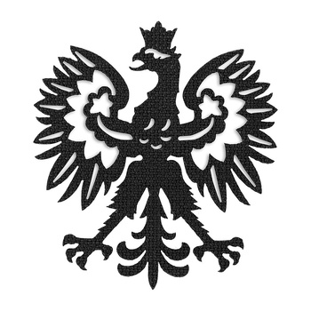 EMBLEMAT M-TAC POLSKI ORZEŁ - LASER CUT - CZARNY